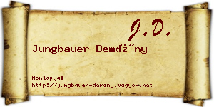 Jungbauer Demény névjegykártya